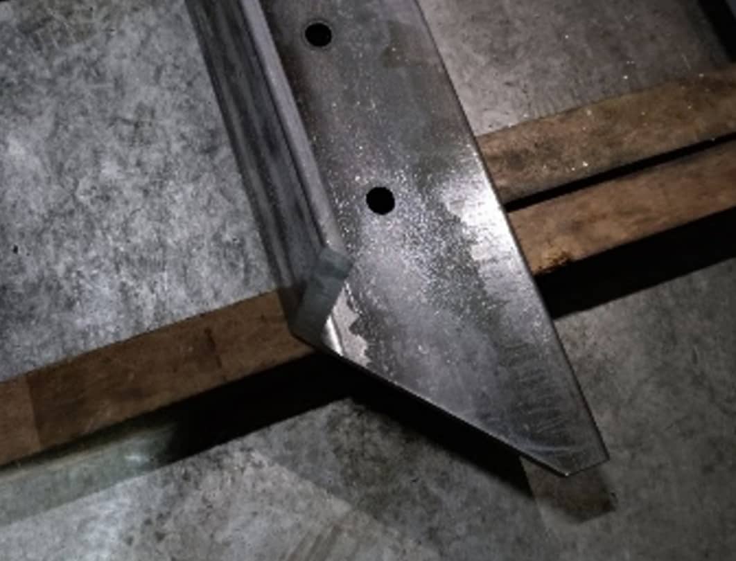 角度切断機の加工例